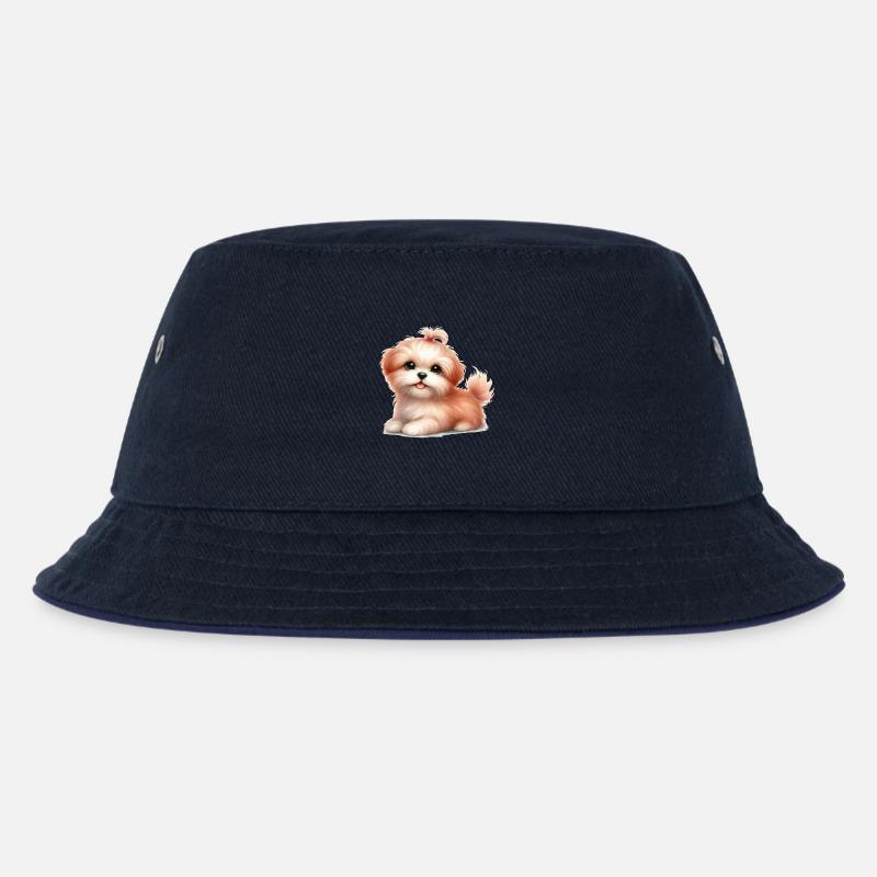 Süßer Hund - Kinder Bucket Hat - navy/navy