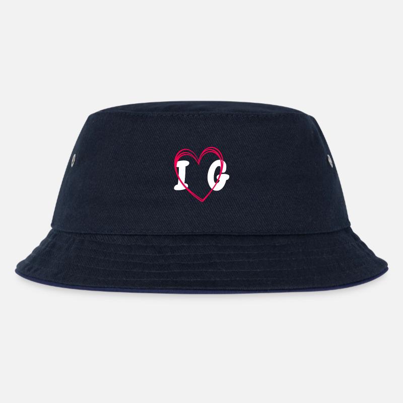 I love Gaurin buste - Bob Enfant - marine/marine