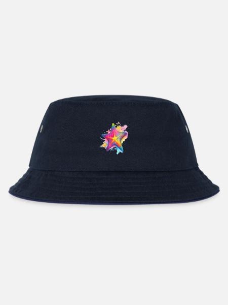 Seestern - Kinder Bucket Hat - navy/navy