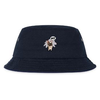 Bouledogue français disant "Non ! - Bob Enfant - marine/marine - Devant