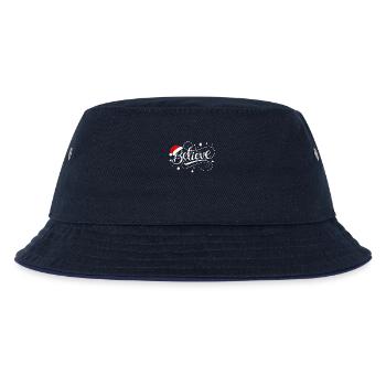 Believe in Santa Claus, Funny Christmas Merry Xmas - Kids’ Bucket Hat - navy/navy - Front