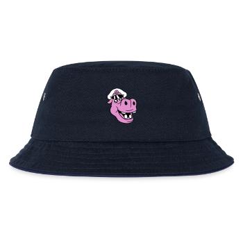 hippopotame capitaine visage drôle mignon dessin animé bande dessinée - Bob Enfant - marine/marine - Devant