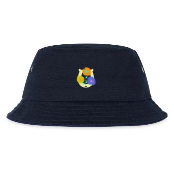 Hufeisen Blumen Blüten Geburtstag - Kinder Bucket Hat - navy/navy - Vorne