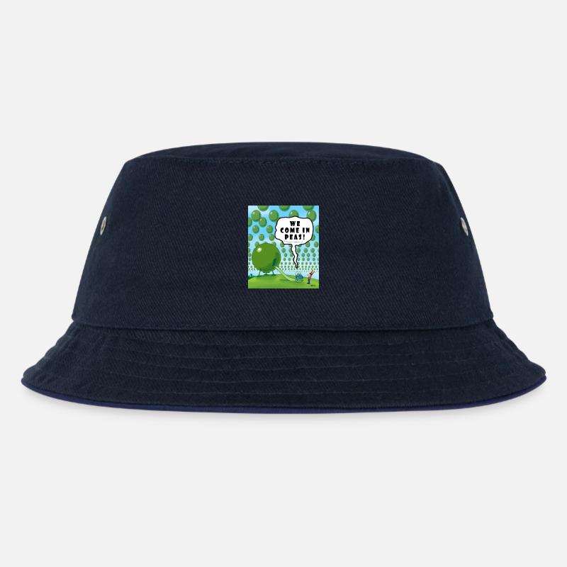WIR KOMMEN IN PEAS! - Kinder Bucket Hat - navy/navy