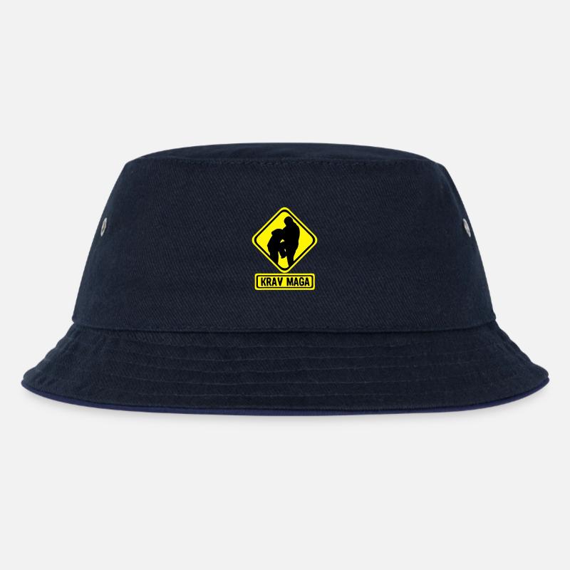 Krav Maga Logo danger1 - Kinder Bucket Hat - navy/navy