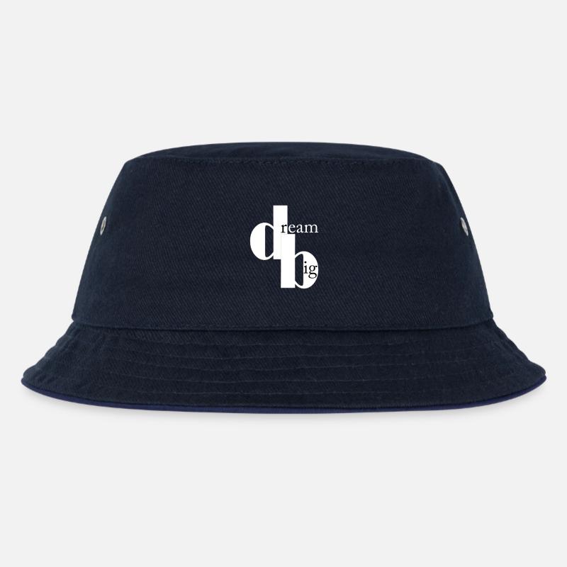 dream big - Kinder Bucket Hat - navy/navy