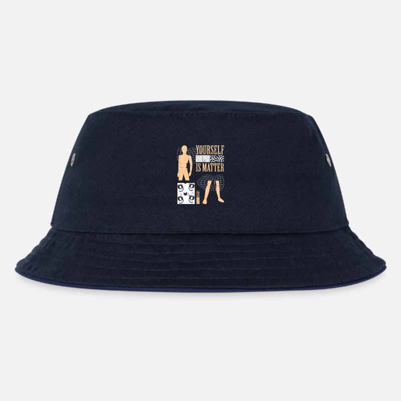 Yourself is Matter - Kinder Bucket Hat - navy/navy