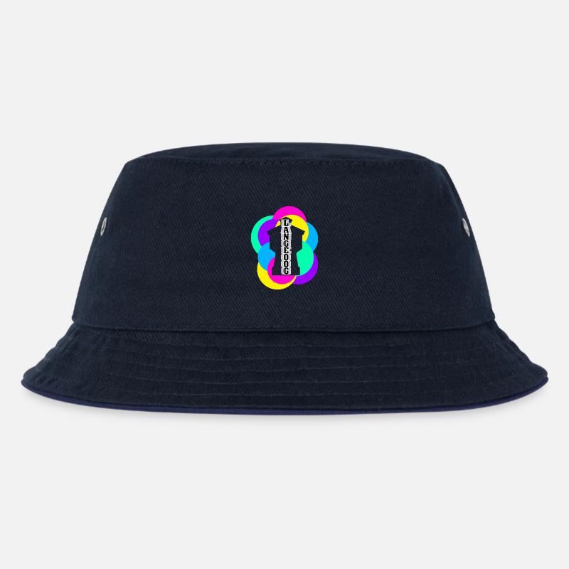 Wasserturm Langeoog bunt - Kinder Bucket Hat - navy/navy