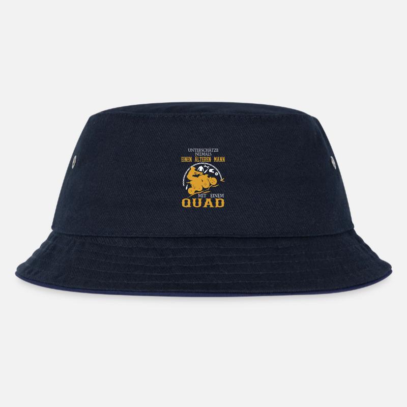 Quad Design - Kinder Bucket Hat - navy/navy