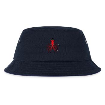 Kraken Mr. Sir Top Hat Monocle Glasses Empire - Kids’ Bucket Hat - navy/navy - Front