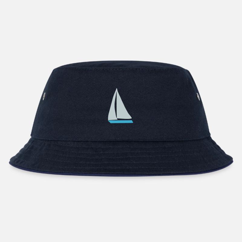 Segelboot - Kinder Bucket Hat - navy/navy
