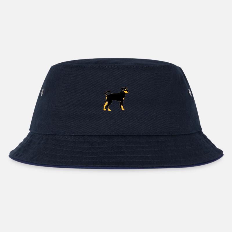 pinscher hund - Kinder Bucket Hat - navy/navy
