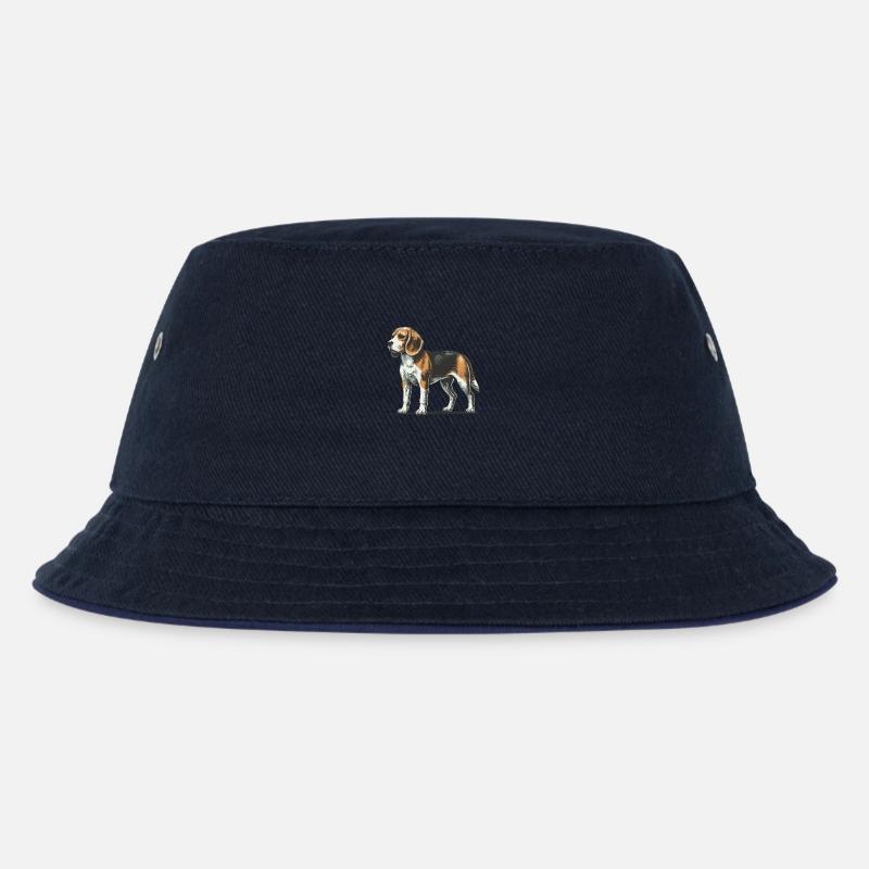 Beagle - Kinder Bucket Hat - navy/navy