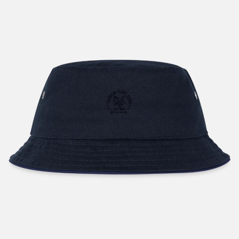 Lehrer Pflanzen Sie Samen, die für immer wachsen Inspiration - Kinder Bucket Hat - navy/navy