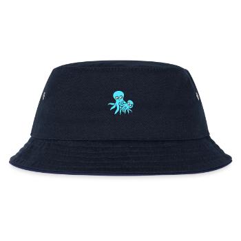 Octopus Mom Dad Child Baby Mother Father Family - Kids’ Bucket Hat - navy/navy - Front