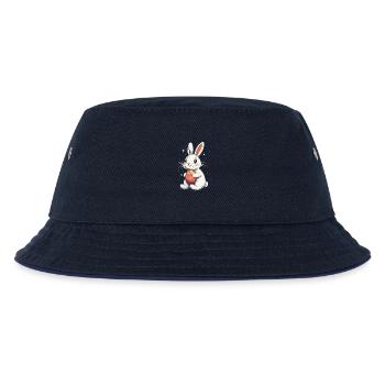 Osterhase mit Osterei Vintage - Kinder Bucket Hat - navy/navy - Vorne