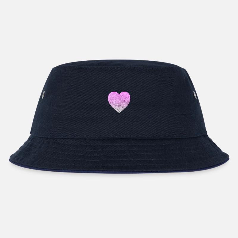 glitter - Kinder Bucket Hat - navy/navy