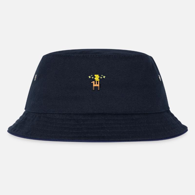 Goldenes Kamel - Kinder Bucket Hat - navy/navy