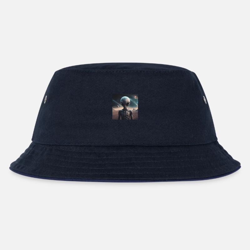 Alien - Kinder Bucket Hat - navy/navy