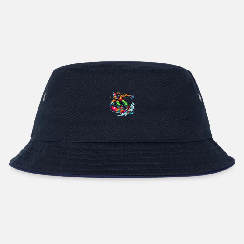 snowboarder - Kinder Bucket Hat - navy/navy