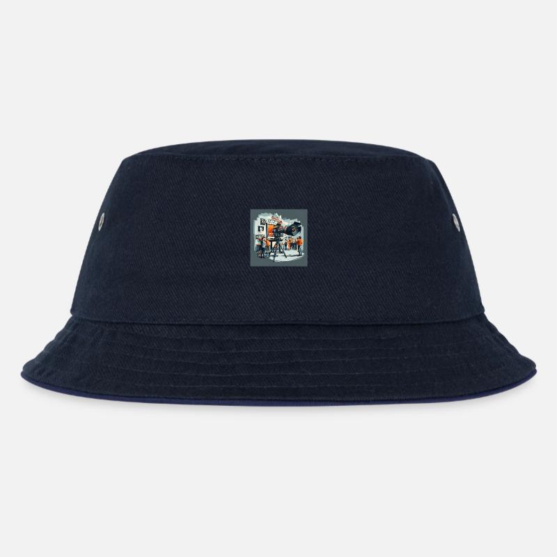 Camera studion 2 - Kinder Bucket Hat - navy/navy