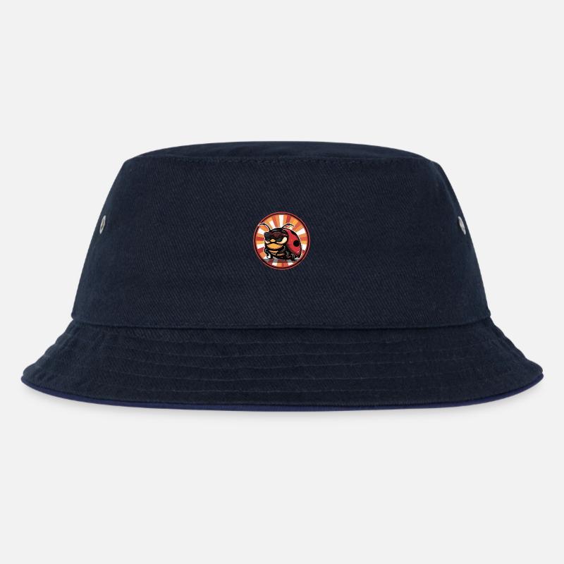 Marienkäfer Comic - Kinder Bucket Hat - navy/navy