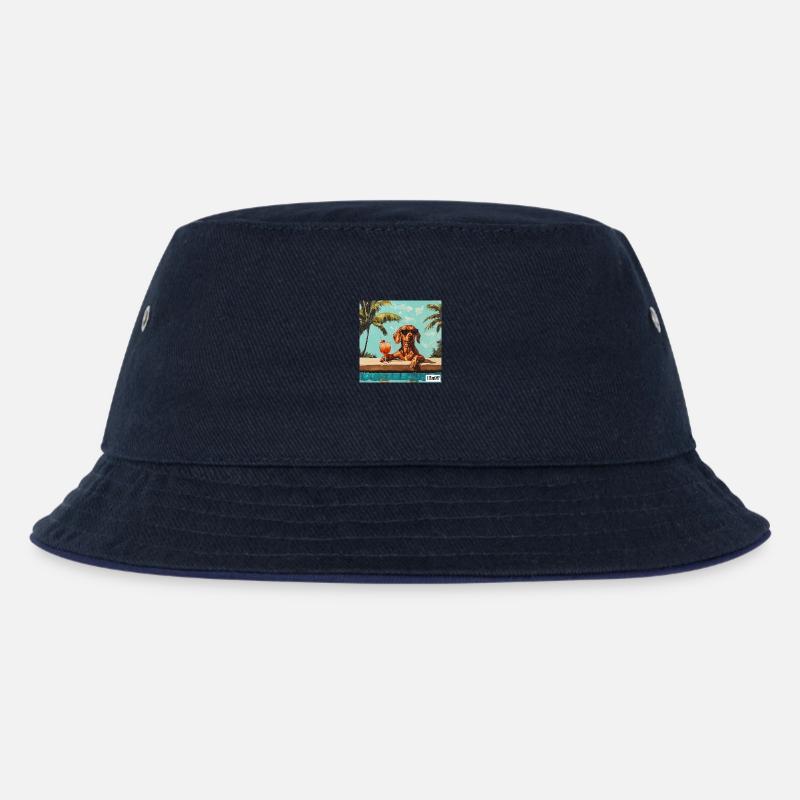 Pool Boy - Kinder Bucket Hat - navy/navy