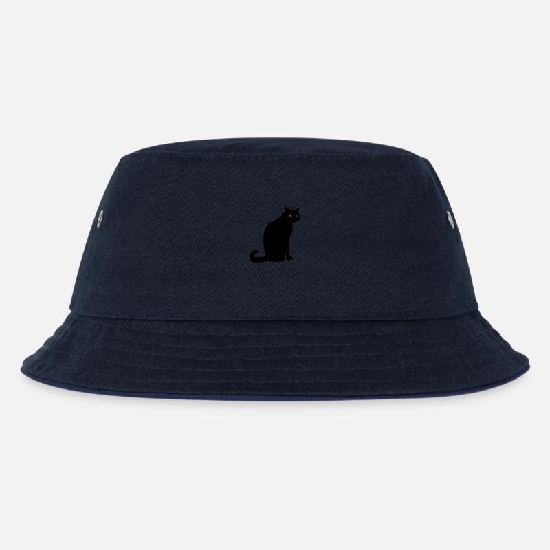 Chat noir effrayant Halloween - Bob Enfant - marine/marine