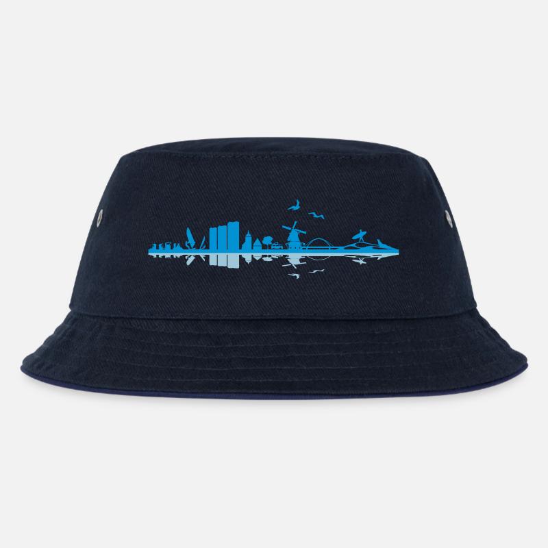 Skyline - Fehmarn - Kinder Bucket Hat - navy/navy