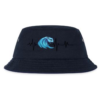 Herzschlag Ozean Welle - Kinder Bucket Hat - navy/navy - Vorne