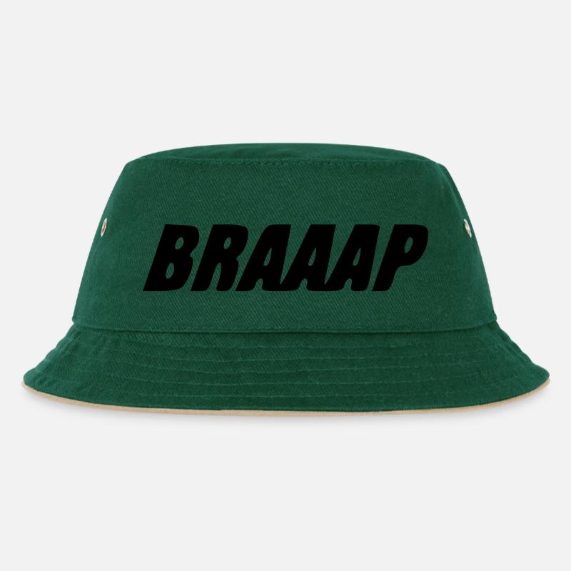 Le BRAAAP - Bob Enfant - vert foncé/beige