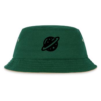Planète - Bob Enfant - vert foncé/beige - Devant