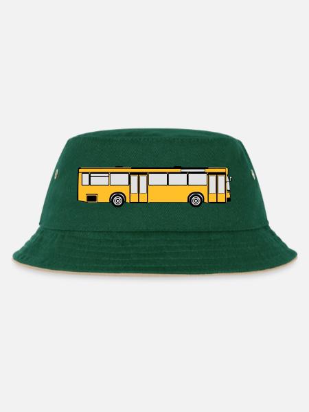 Busfahrer Bus Omnibus Kraftfahrer Schulbus (25) - Kinder Bucket Hat - Dunkelgrün/Beige