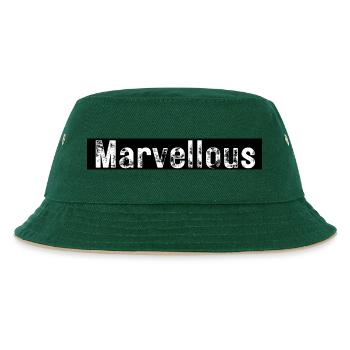Marvellous - Kids’ Bucket Hat - dark green/beige - Front