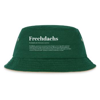 Frechdachs Définition Nom d’animal coquin lâche - Bob Enfant - vert foncé/beige - Devant
