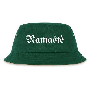 Namasté - Kinder Bucket Hat - Dunkelgrün/Beige - Vorne