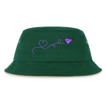 Coeur d’avion en papier - Bob Enfant - vert foncé/beige - Devant