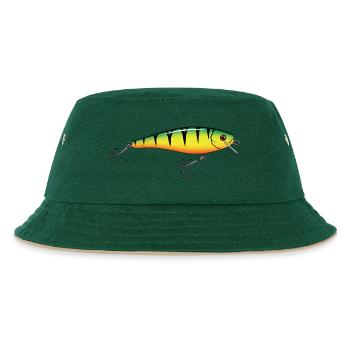 Wobbler Fishing Fishing - Kids’ Bucket Hat - dark green/beige - Front