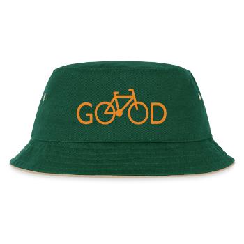 Bicycle Cool Saying - Kids’ Bucket Hat - dark green/beige - Front