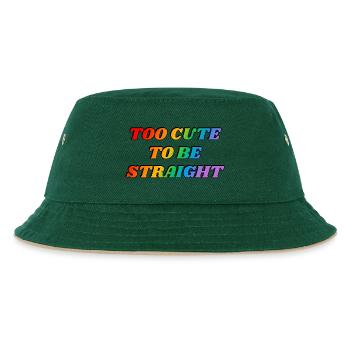 Trop mignon pour être hétéro - LGBTQ humour drôle - Bob Enfant - vert foncé/beige - Devant