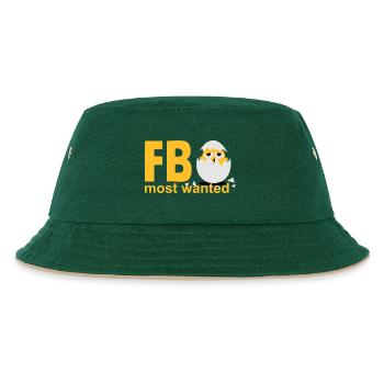 Küken Ei most wanted - Kinder Bucket Hat - Dunkelgrün/Beige - Vorne