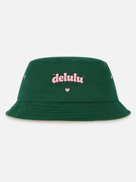 Delulu Thriving Logo - Bob Enfant - vert foncé/beige