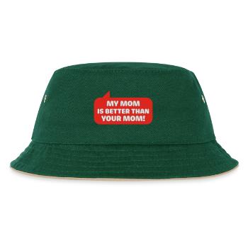 ma mère est meilleure que votre maman - Bob Enfant - vert foncé/beige - Devant