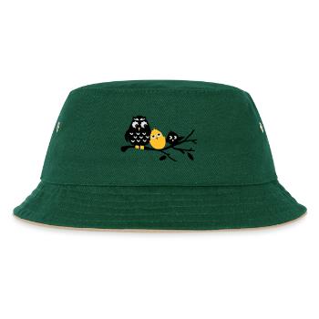 friends - Kids’ Bucket Hat - dark green/beige - Front