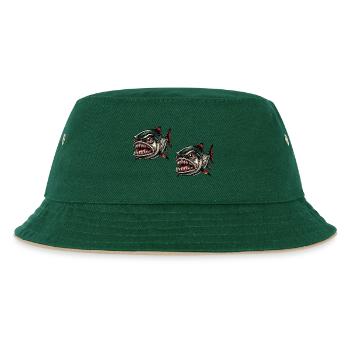 Piranha Comic 2 - Kids’ Bucket Hat - dark green/beige - Front