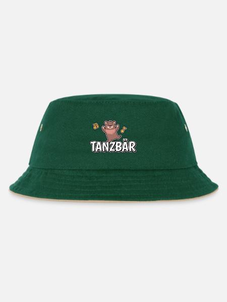 Tanzbär - Bär - Bären - Kinder Bucket Hat - Dunkelgrün/Beige