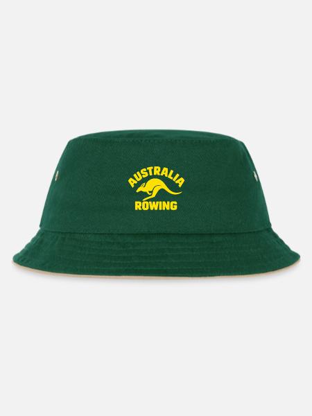 Australia Rowing - Australien Rudern - Känguru - Kinder Bucket Hat - Dunkelgrün/Beige