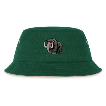 Mammut Comic - Kids’ Bucket Hat - dark green/beige - Front