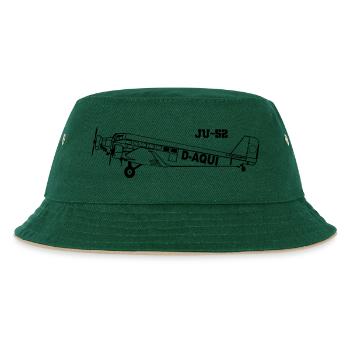 Ju-52 - Kids’ Bucket Hat - dark green/beige - Front