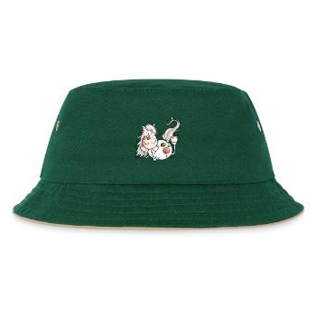Relax Pferd - Kinder Bucket Hat - Dunkelgrün/Beige - Vorne